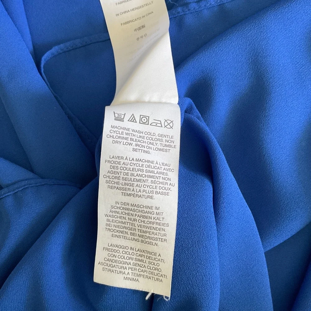 J. Crew womens casual short Blue Slip Dress midi size xs - Picture 10 of 10